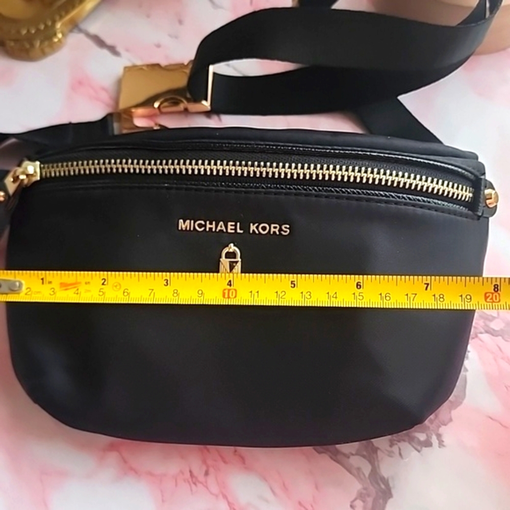 Michael Kors Black and Gold Waist Bag - Picture 11 of 12